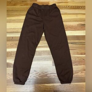 Brown sweat pants